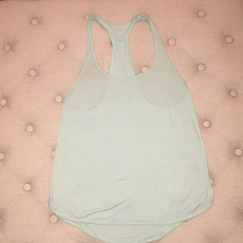 Lululemon mint green racer back tank